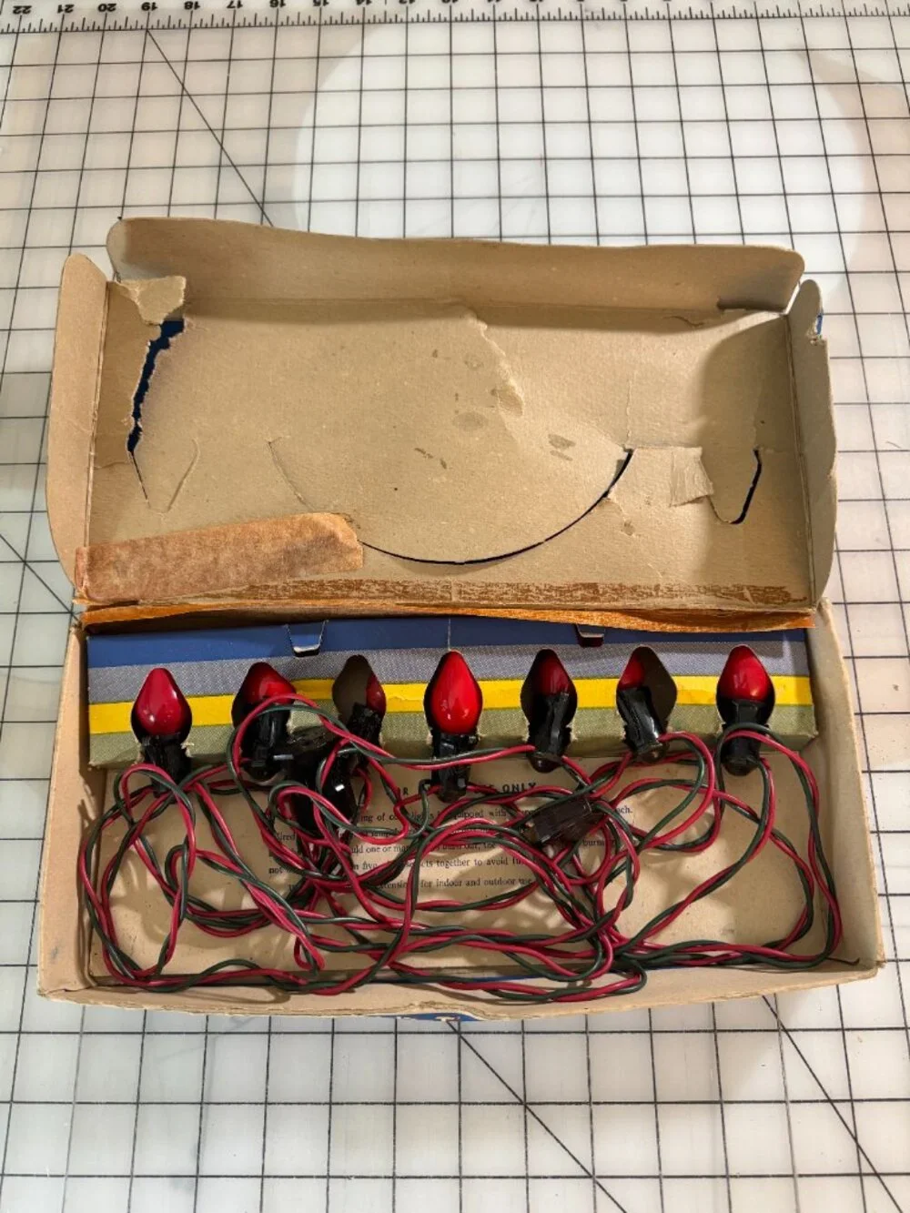 Vintage 1950s Paramount Christmas Tree Lights Lot of 2 RED
